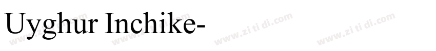 Uyghur Inchike字体转换